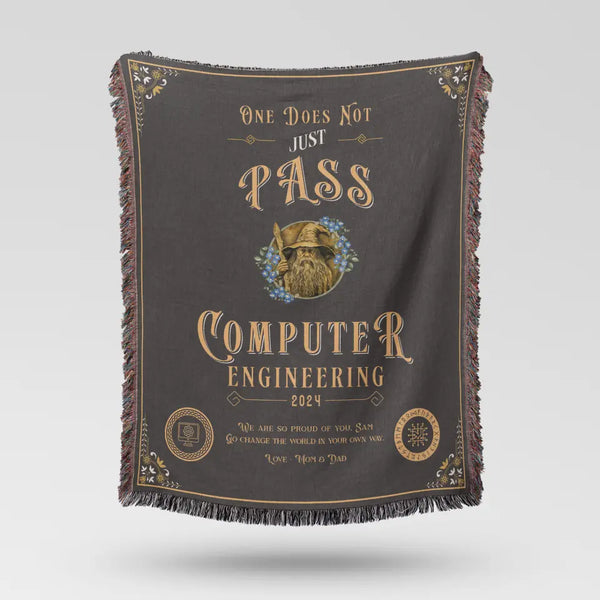 One Does Not Just Pass Computer Engineering - Personalized Heirloom Blanket