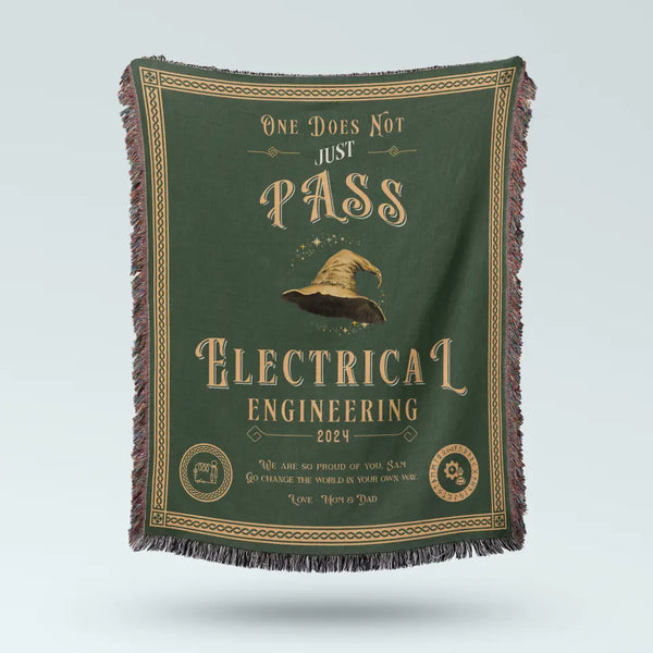 One Does Not Just Pass Electrical Engineering - Personalized Heirloom Blanket