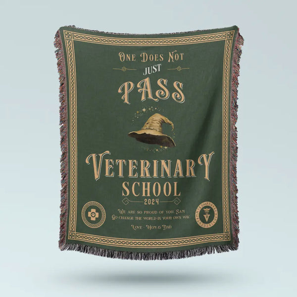 One Does Not Just Pass Veterinary School - Personalized Heirloom Blanket