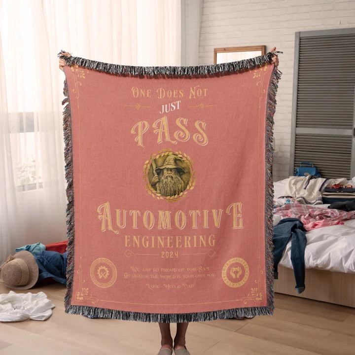 One Does Not Just Pass Automotive Engineering - Personalized Heirloom Blanket