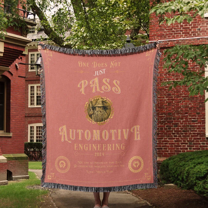 One Does Not Just Pass Automotive Engineering - Personalized Heirloom Blanket