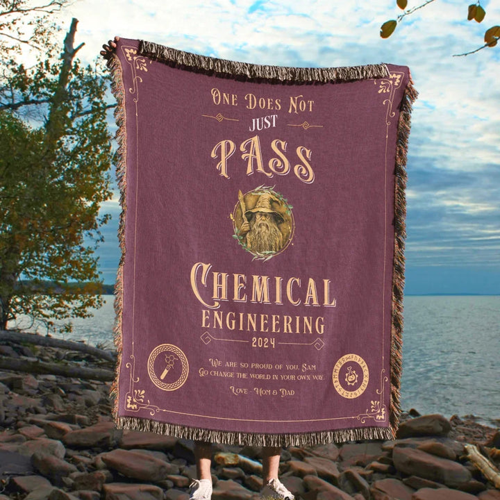 One Does Not Just Pass Chemical Engineering - Personalized Heirloom Blanket