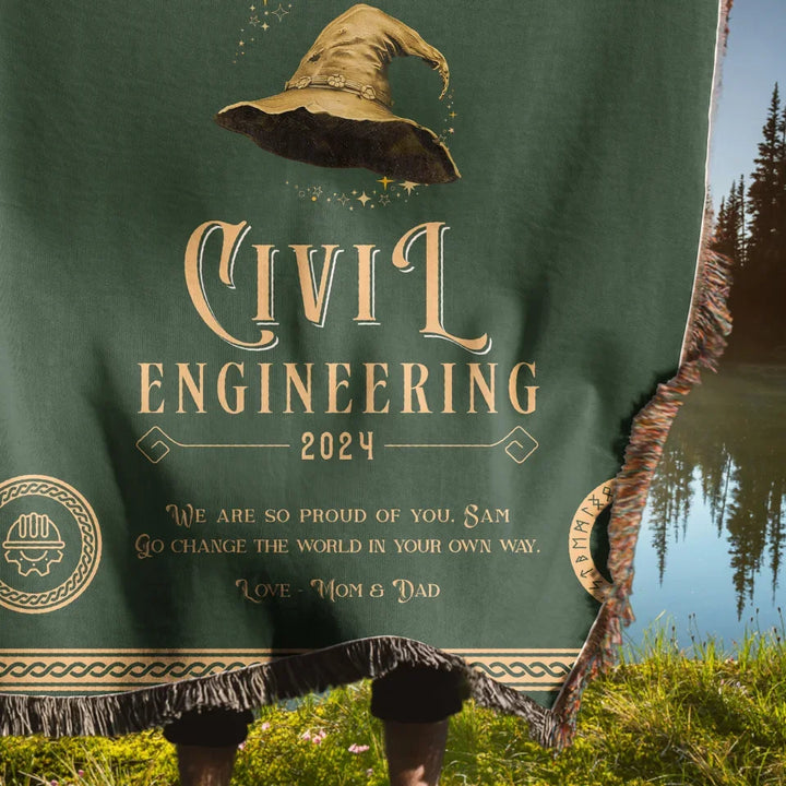 One Does Not Just Pass Civil Engineering - Personalized Heirloom Blanket