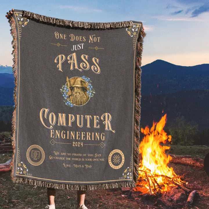 One Does Not Just Pass Computer Engineering - Personalized Heirloom Blanket