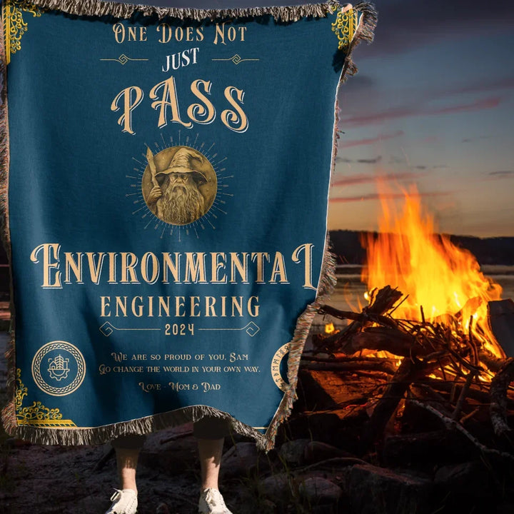 One Does Not Just Pass Environmental Engineering - Personalized Heirloom Blanket