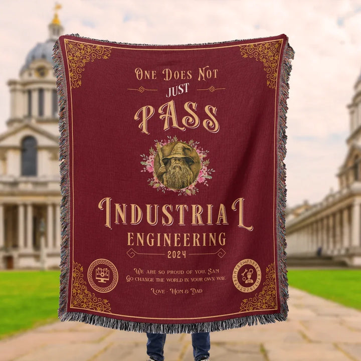 One Does Not Just Pass Industrial Engineering - Personalized Heirloom Blanket