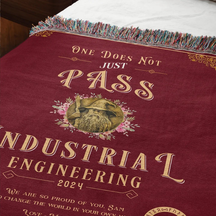 One Does Not Just Pass Industrial Engineering - Personalized Heirloom Blanket