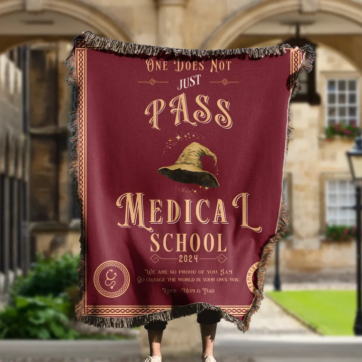 One Does Not Just Pass Medical School - Personalized Heirloom Blanket