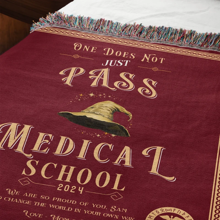 One Does Not Just Pass Medical School - Personalized Heirloom Blanket