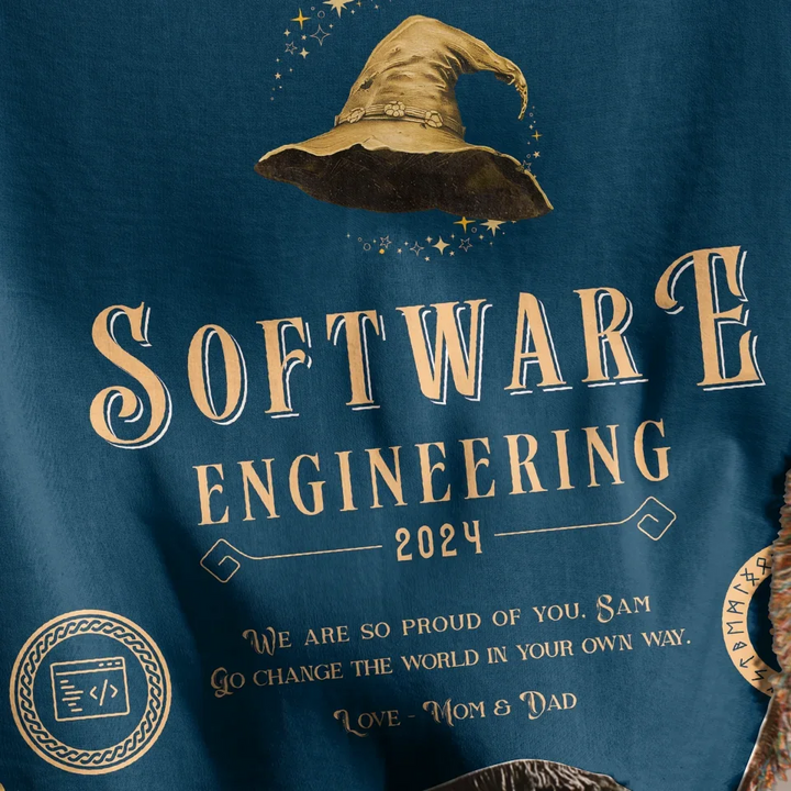 One Does Not Just Pass Software Engineering - Personalized Heirloom Blanket