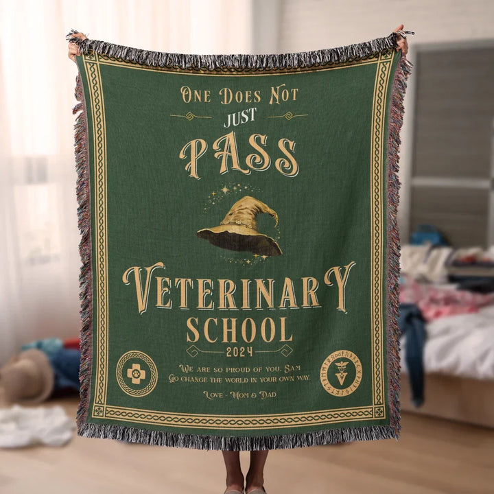 One Does Not Just Pass Veterinary School - Personalized Heirloom Blanket