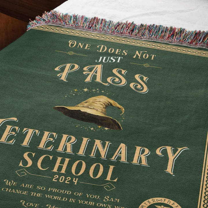 One Does Not Just Pass Veterinary School - Personalized Heirloom Blanket