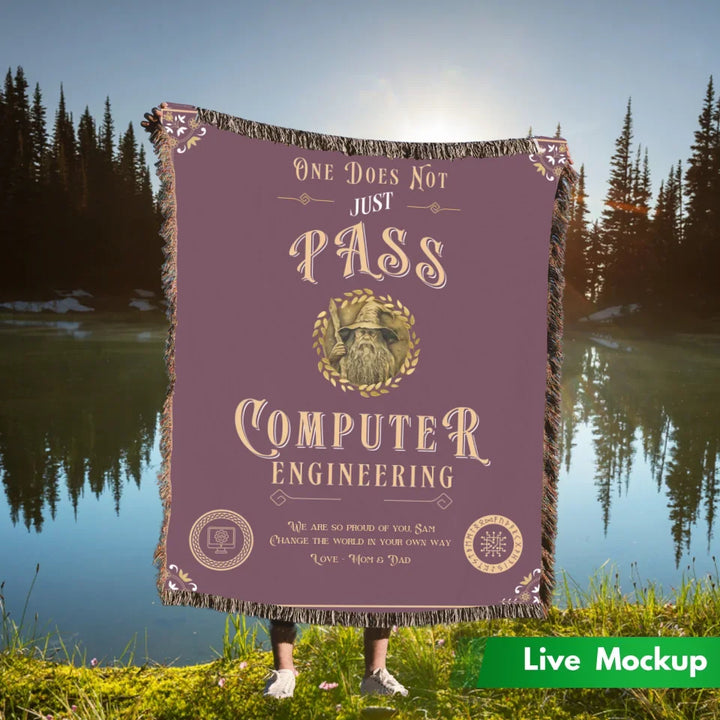 One Does Not Just Pass Computer Engineering - Personalized Heirloom Blanket