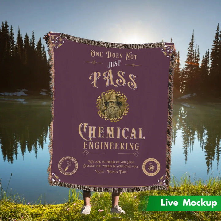 One Does Not Just Pass Chemical Engineering - Personalized Heirloom Blanket