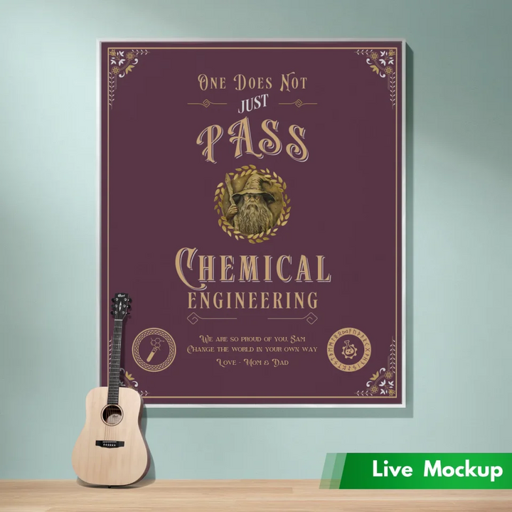 One Does Not Just Pass Chemical Engineering - Personalized Heirloom Blanket