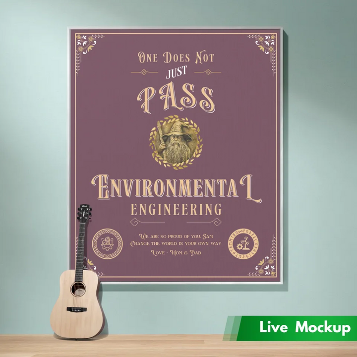 One Does Not Just Pass Environmental Engineering - Personalized Heirloom Blanket