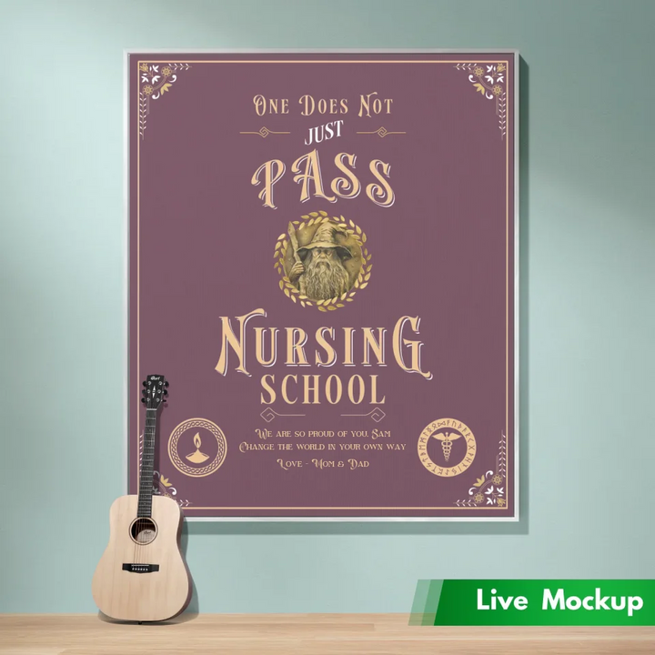 One Does Not Just Pass Nursing School - Personalized Heirloom Blanket