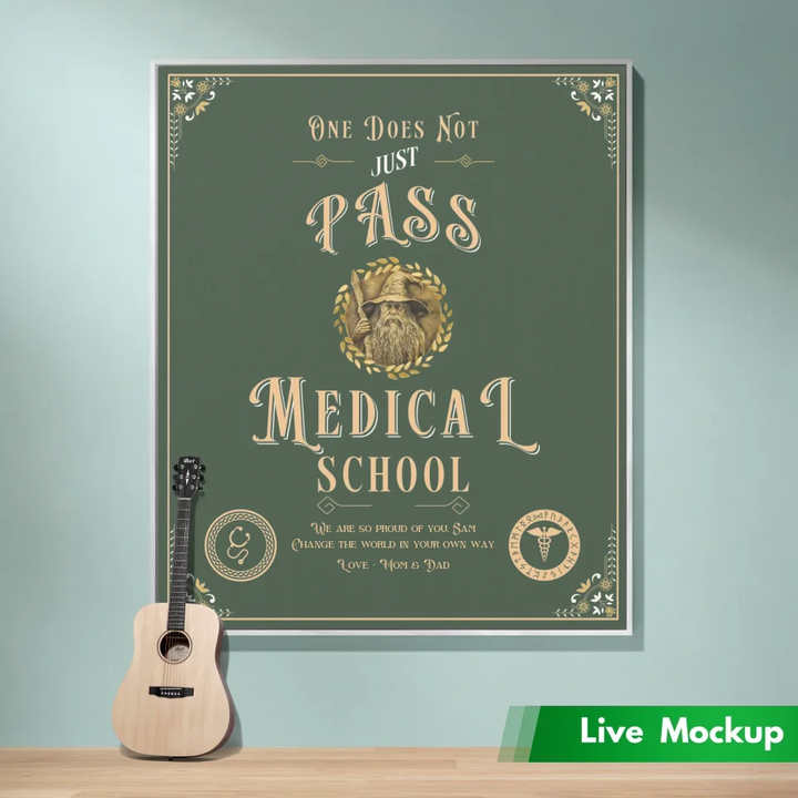 One Does Not Just Pass Medical School - Personalized Heirloom Blanket