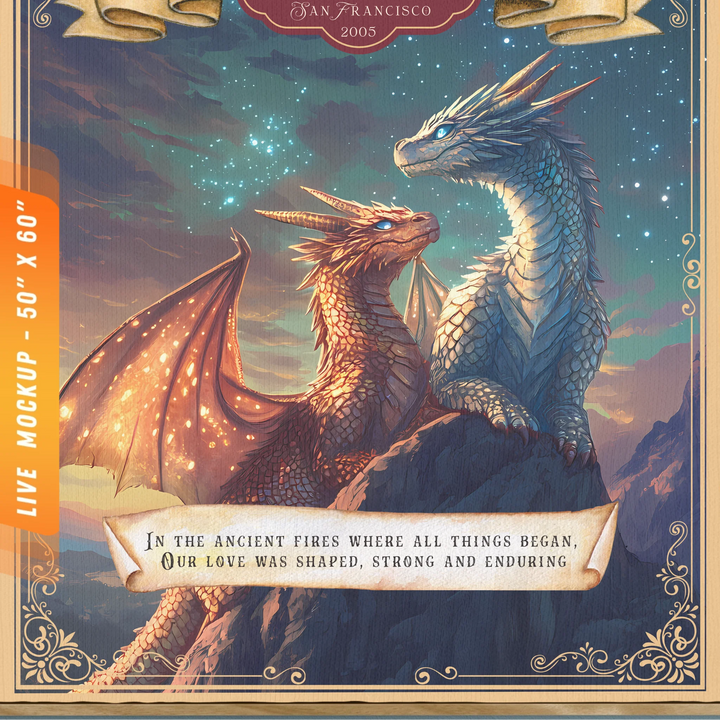 Live Mockup #8 - 50x60 - Closeup