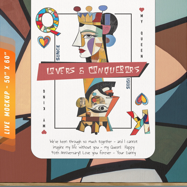 Live Mockup #8 - 50x60 - Closeup