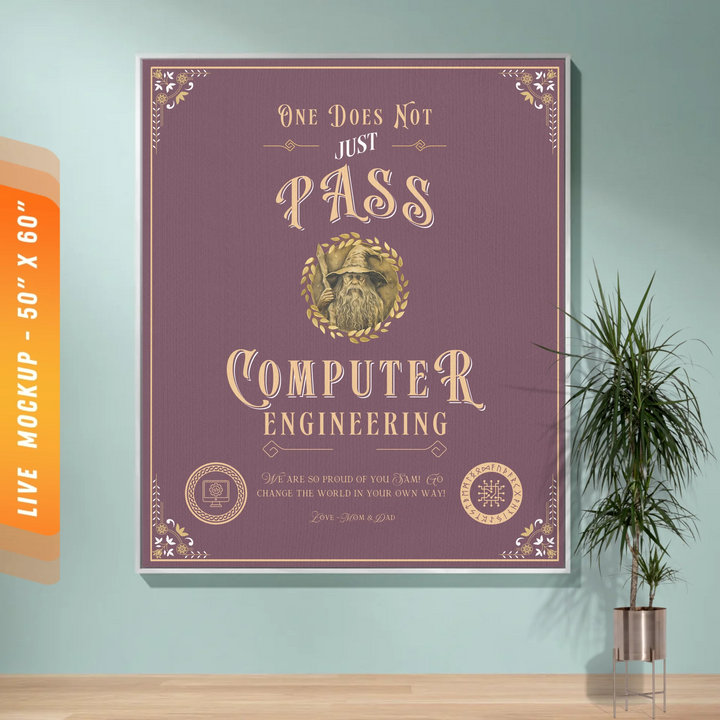 One Does Not Just Pass Computer Engineering - Personalized Heirloom Blanket