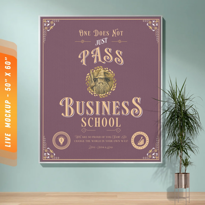 One Does Not Just Pass Business School - Personalized Heirloom Blanket