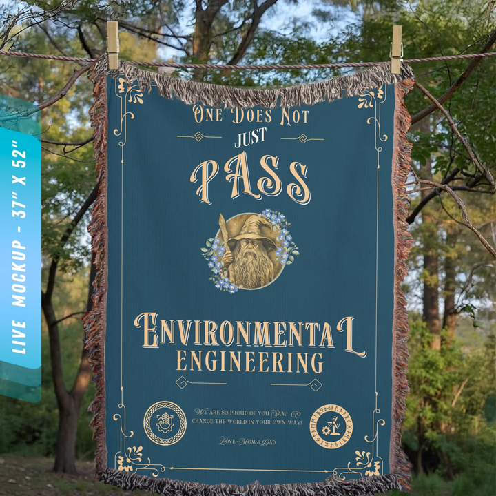 One Does Not Just Pass Environmental Engineering - Personalized Heirloom Blanket