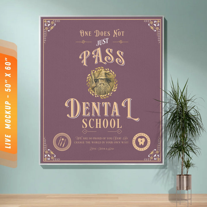 One Does Not Just Pass Dental School - Personalized Heirloom Blanket