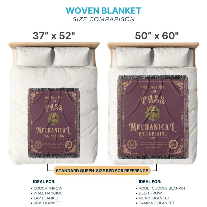 One Does Not Just Pass Mechanical Engineering - Personalized Heirloom Blanket