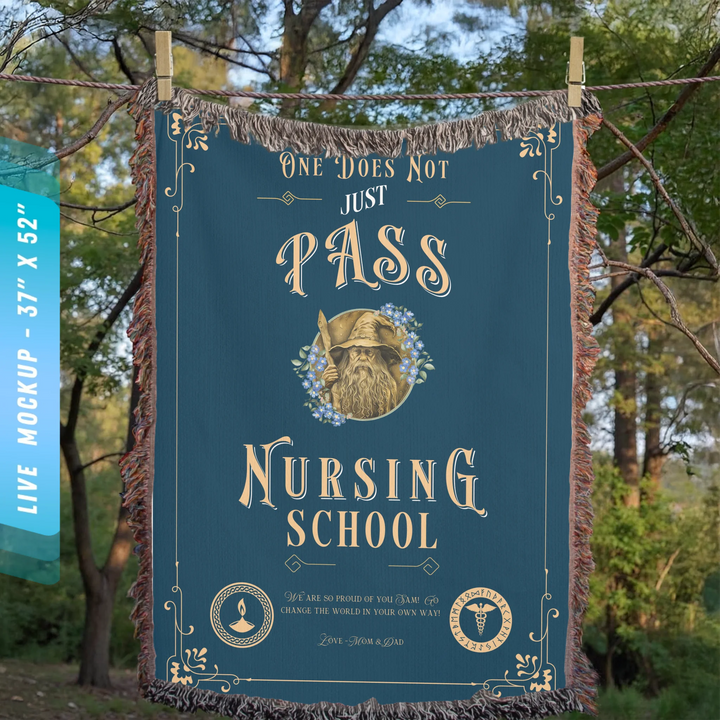 One Does Not Just Pass Nursing School - Personalized Heirloom Blanket