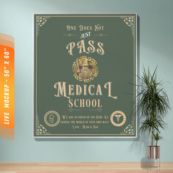 One Does Not Just Pass Medical School - Personalized Heirloom Blanket