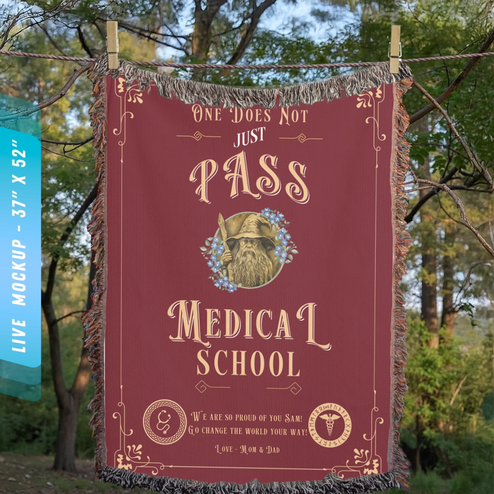 One Does Not Just Pass Medical School - Personalized Heirloom Blanket